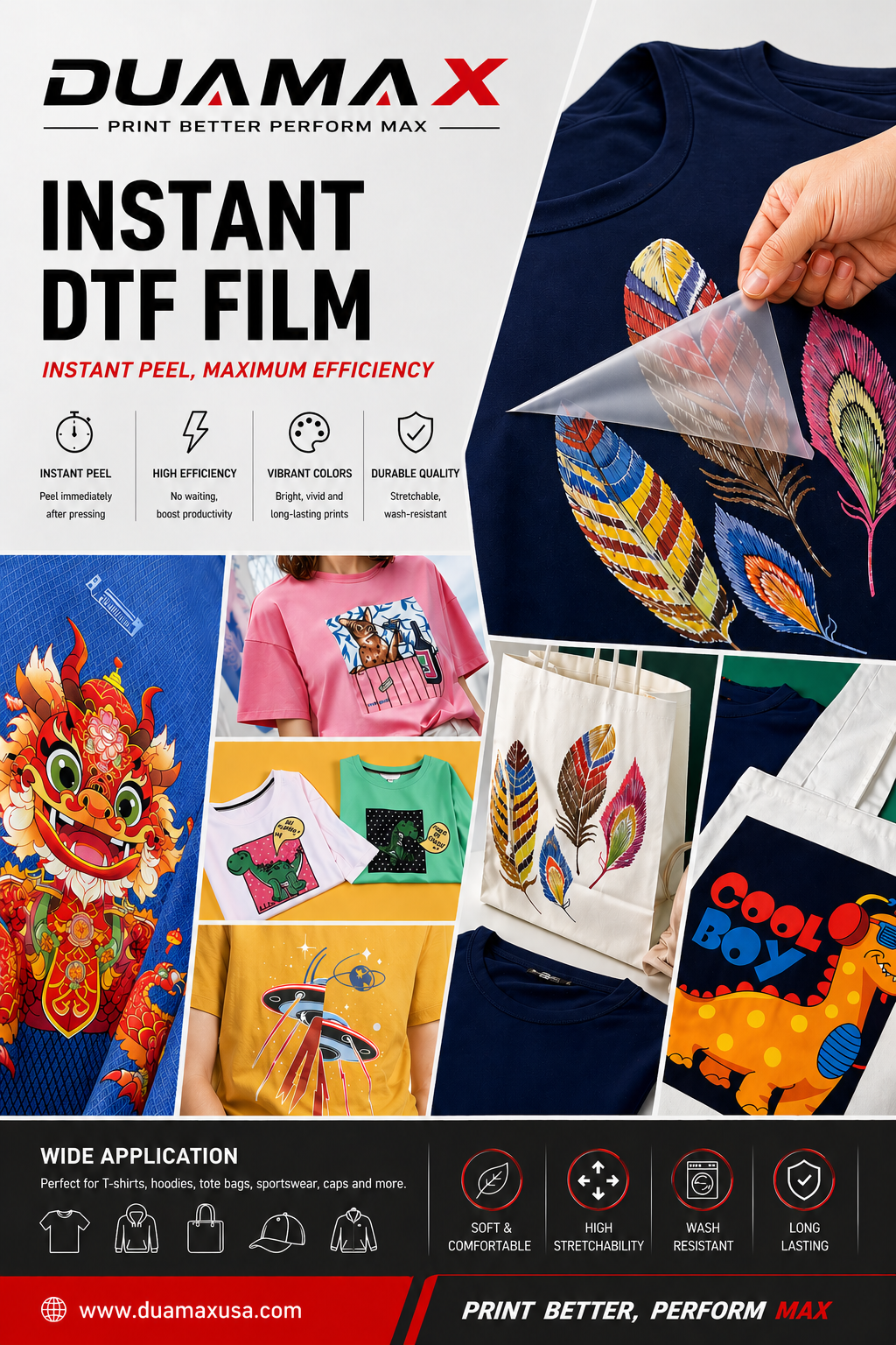 31.5" Duamax INSTANT PEEL DTF FILM
